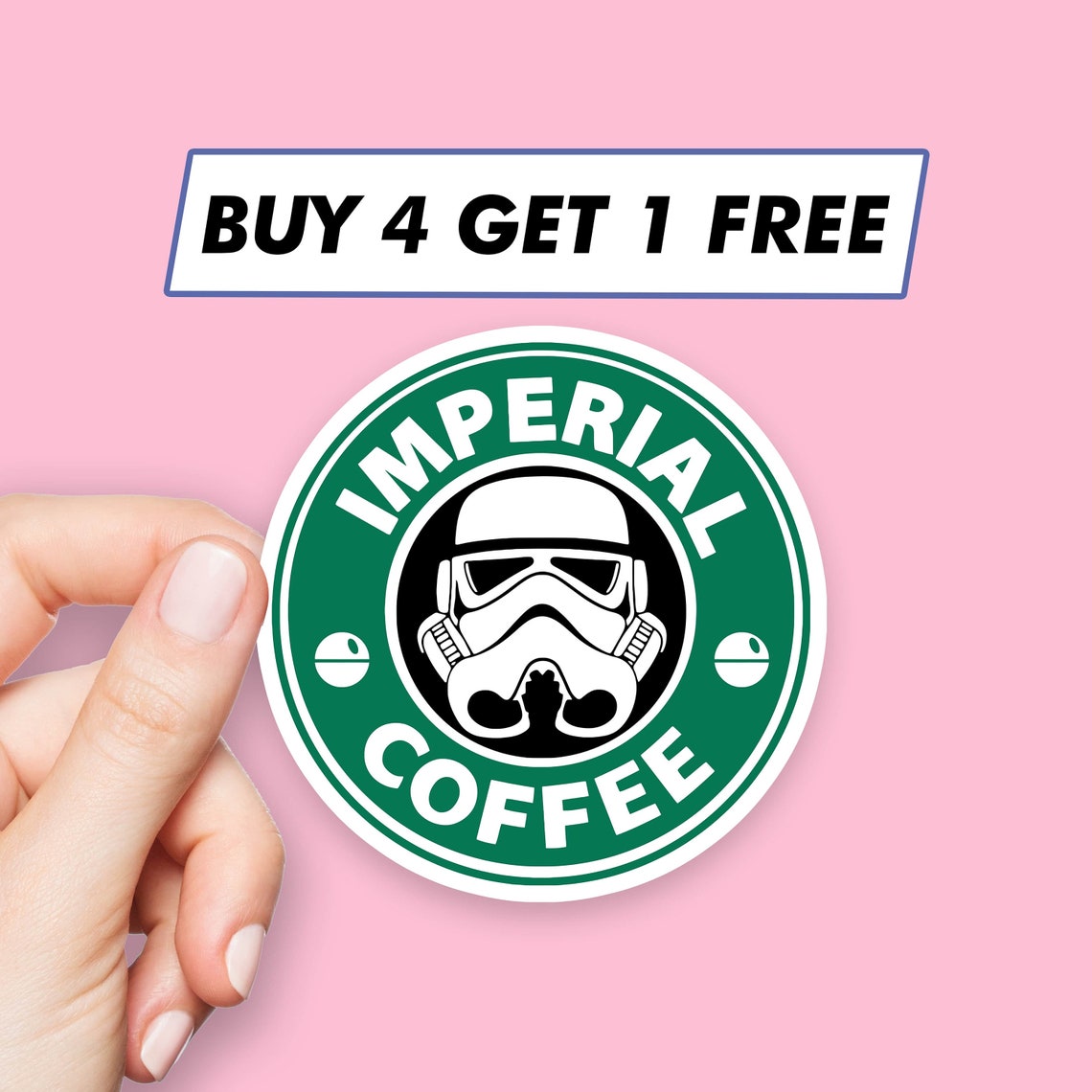 Coffee Trooper Sticker Starbucks Space Stickers Laptop Etsy
