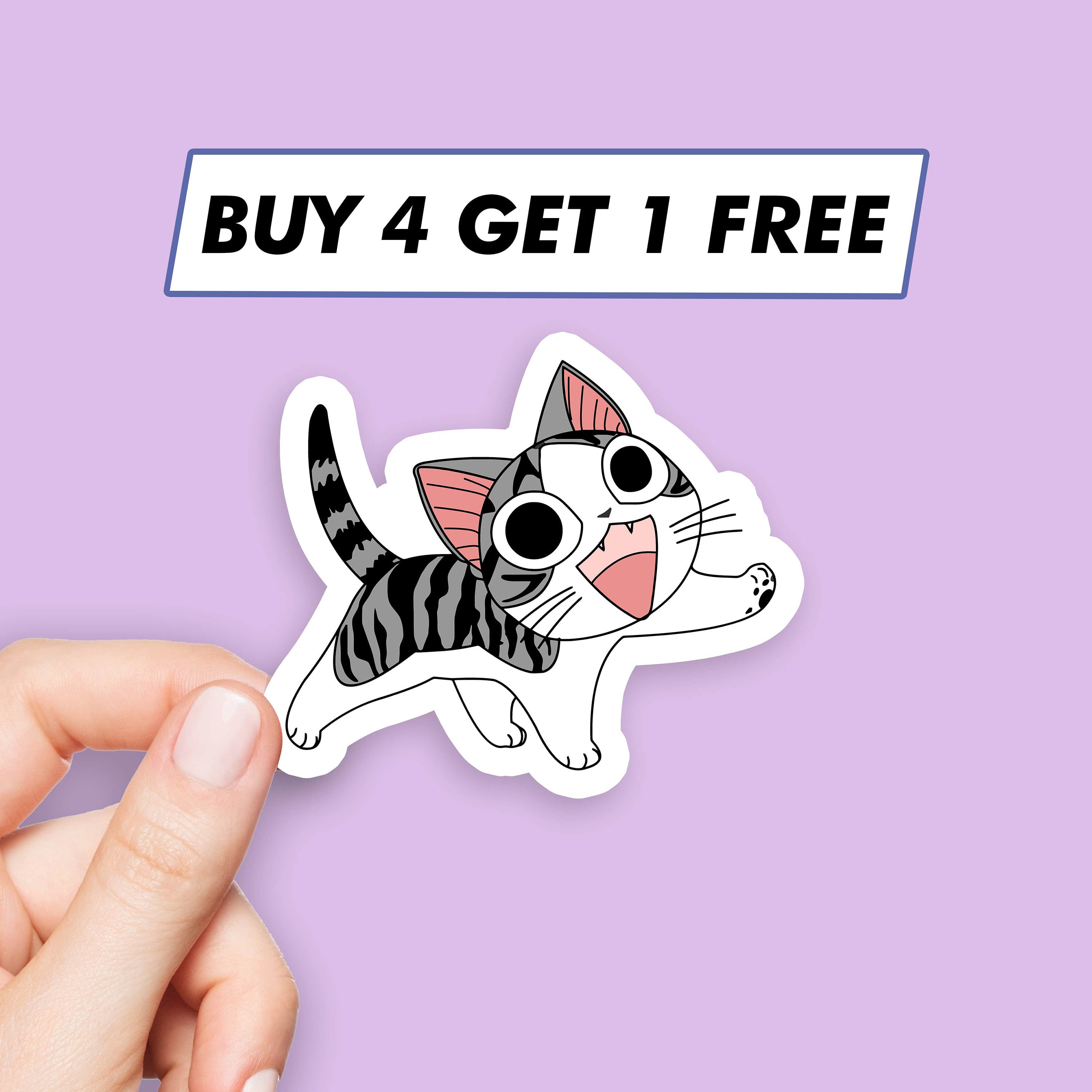 Chi Kitten Sticker Cat Anime Stickers Laptop Stickers Aesthetic Stickers Computer Stickers Waterbottle Stickers Laptop Decals
