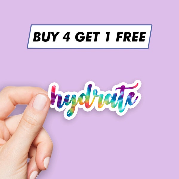 Trippy Hydrate Sticker Funny Saying Stickers Laptop Stickers Aesthetic Stickers Computer Stickers Water Bottle Stickers Laptop Decals