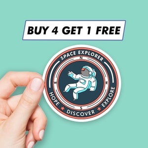 Space Explorer Sticker Nasa Astronaut Stickers Laptop Stickers Aesthetic Stickers Computer Stickers Water Bottle Stickers Laptop Decals