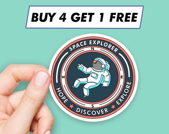 Space Explorer Sticker Nasa Astronaut Stickers Laptop Stickers Aesthetic Stickers Computer Stickers Water Bottle Stickers Laptop Decals