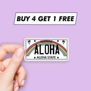 Coole Aloha-sticker Leuke Hawaï-stickers Laptopstickers Esthetische stickers Computerstickers Waterflesstickers Laptopstickers