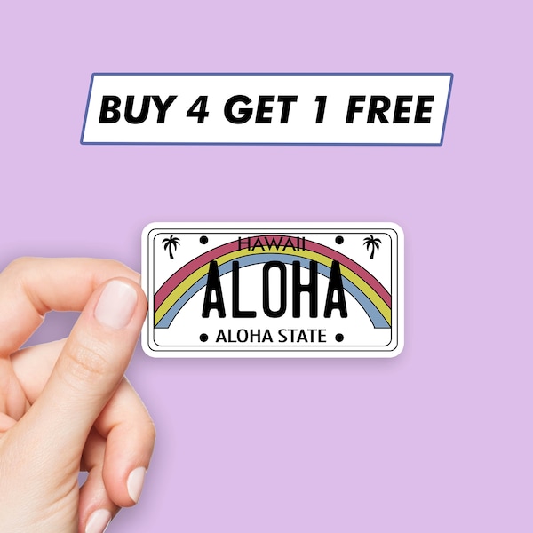 Cool Aloha Sticker Cute Hawaii Stickers Laptop Stickers Aesthetic Stickers Computer Stickers Waterbottle Stickers Laptop Decals