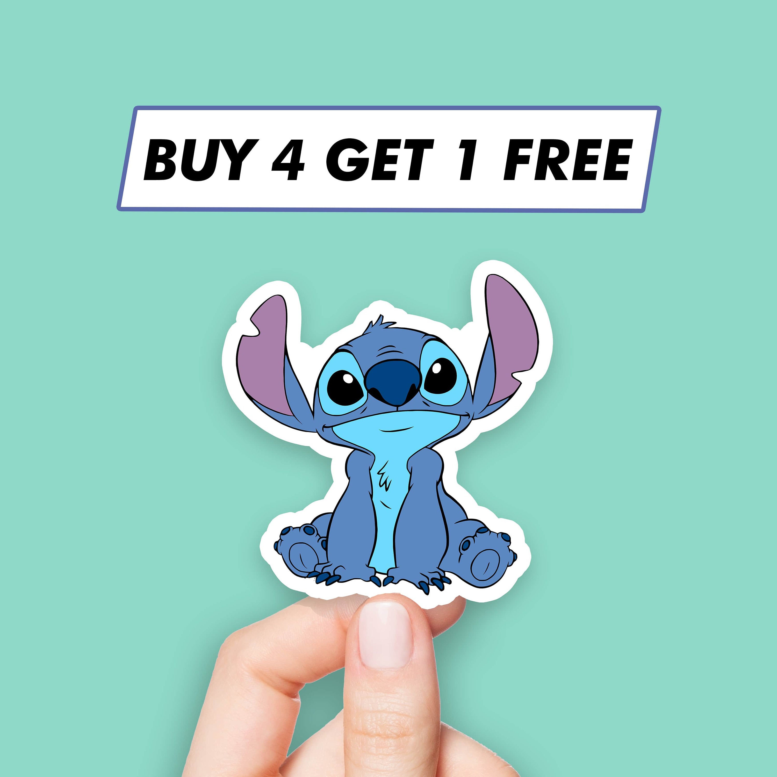 Stitch Sticker for Sale by Hollis & Huntington  Cute laptop stickers,  Cartoon stickers, Cool stickers