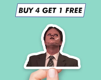 Funny Dwight Schrute Sticker The Office Tv Show Stickers Laptop Stickers Aesthetic Stickers Computer Stickers Waterbottle Stickers