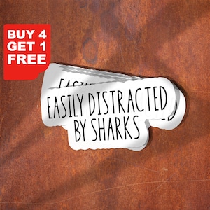 Stickers requins, Stickers requins, Stickers requins rigolos, Stickers animaux, Stickers ailerons de requin, Stickers océan, Sticker requin
