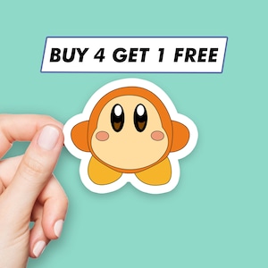 Süßer Waddle Dee Aufkleber Kawaii Kirby Aufkleber Laptop Aufkleber Ästhetische Aufkleber Computer Aufkleber Wasserflasche Aufkleber Laptop Aufkleber