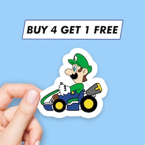 かわいいルイージステッカー、スーパーマリオアニメステッカー、ラップトップステッカー、美的ステッカー、コンピュータステッカー、ウォーターボトルステッカー、ラップトップデカール