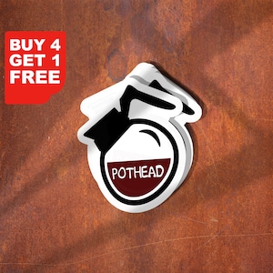 Sticker tête de cafetière, Stickers rigolos, Stickers ordinateur portable, Stickers pour verres, Stickers café, Sticker bouteille d'eau, Sticker bouteille d'eau