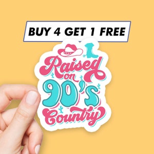 Cool 90S County Sticker Cowboy Sayings Stickers Laptop Stickers Aesthetic Stickers Computer Stickers Water Bottle Stickers Laptop Decals