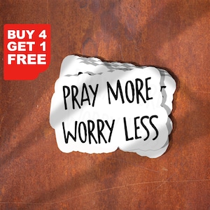 Pray More Blessed Aufkleber, Gesegneter lustiger Aufkleber, Gesegneter Laptop Aufkleber, Becheraufkleber, Wasserflasche Aufkleber, Wasserflasche Aufkleber