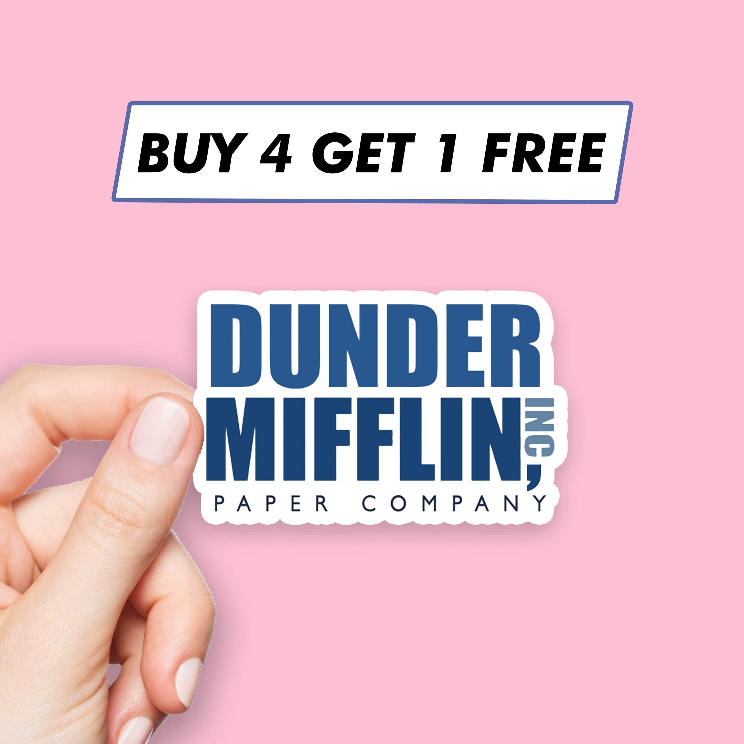 The Office Dunder Mifflin Logo Sticker for Sale by BrenPrib