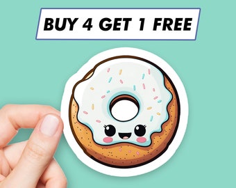 Donut Emoji Sticker Cute Snack Stickers Laptop Stickers Aesthetic Stickers Computer Stickers Waterbottle Stickers Laptop Decals