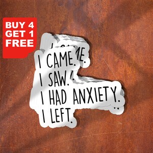 Sticker sticker, grappige introverte sticker, grappige sticker, laptop sticker, sticker angst Tumbler, sticker angst sticker, sticker sticker