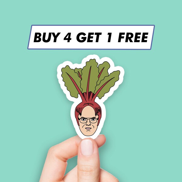 Schrute Farms Beets Sticker Dwight Schrute Quote Stickers Laptop Stickers Aesthetic Stickers Computer Stickers Water Bottle Stickers