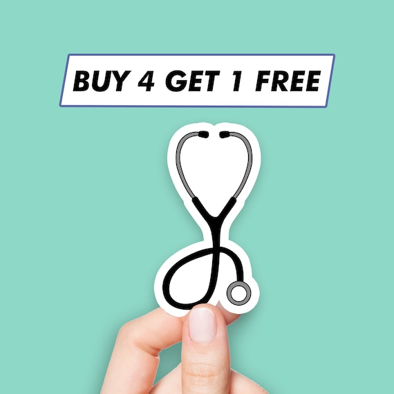 Stethoscope Emoji Sticker Heart Symbol Stickers Laptop Etsy