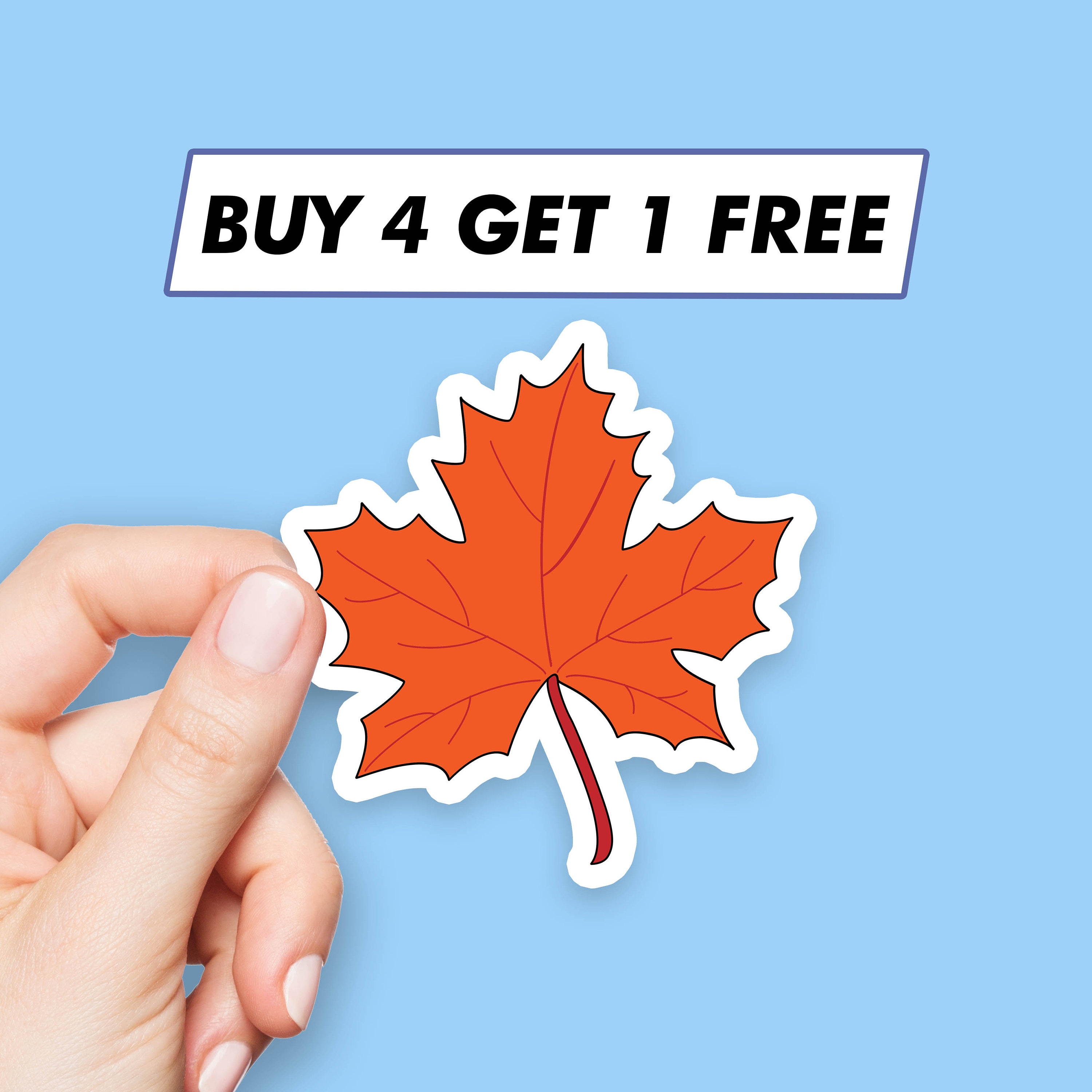 Canada Maple Leaf Sticker Floral Flower Stickers Laptop Stickers ...