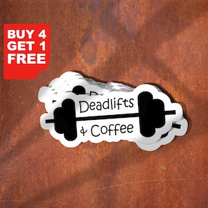 Sticker soulevé de terre et poids de café, Sticker rigolo, Stickers ordinateur portable, Stickers pour verres, Sticker bouteille d'eau, Sticker bouteille d'eau
