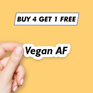 Niedlicher Aufkleber Vegan Af Aufkleber Laptop Aufkleber Ästhetische Aufkleber Computer Aufkleber Wasserflasche Aufkleber Laptop Aufkleber
