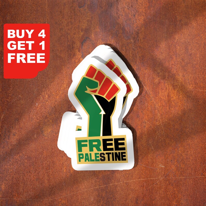 Palestine Flag Sticker Free Palestine Protest Stickers Pack Waterbottle Tumbler Decal Bundle Sticker Aesthetic Pack Vinyl-Car-Stickers zdjęcie 3