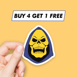 Wizard Skeletor Sticker Skeleton Cartoon Stickers Laptop Stickers Aesthetic Stickers Computer Stickers Waterbottle Stickers Laptop Decals