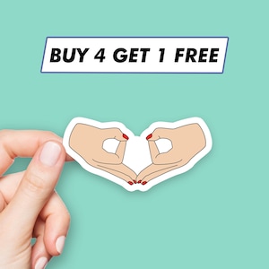 Ovaries Hand Sign Sticker Cute Uterus Stickers Laptop Stickers Aesthetic Stickers Computer Stickers Water Bottle Stickers Laptop Decals