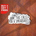 Oooh This Calls For A Spreadsheet Sticker, Math Laptop Stickers, Math Water Bottle Decals, Tumbler Stickers Math Stickers, Office Sticker product logo