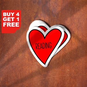 Hartlezing sticker, grappige stickers, motivatie laptopstickers, motiverende bekerstickers, sticker waterfles, sticker waterfles