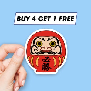 Lucky Daruma Aufkleber Kawaii Puppenaufkleber Laptop Aufkleber Ästhetische Aufkleber Computer Aufkleber Wasserflasche Aufkleber Laptop Aufkleber