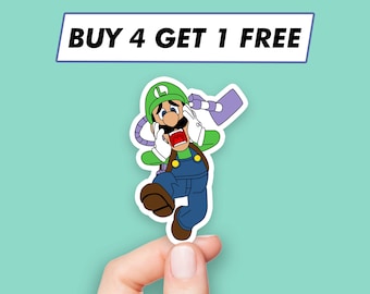 Horror Luigi Sticker Super Mario Ghost Stickers Laptop Stickers Aesthetic Stickers Computer Stickers Waterbottle Stickers Laptop Decals