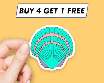 Cute Seashell Sticker Beach Mermaid Stickers Laptop Stickers Aesthetic Stickers Computer Stickers Waterbottle Stickers Laptop Decals