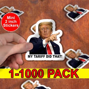 100pcs Anti Trump Sticker Pack, I Did That Trump, Tariff Trump, Meme Sticker, Fdt, Anti Racist, Liberal Stickers