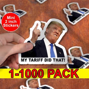 100pcs Anti Trump Sticker Pack, I Did That Trump, Tariff Trump, Meme Sticker, Fdt, Anti Racist, Liberal Stickers