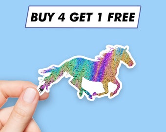 Rainbow Horse Sticker Cute Pony Stickers Laptop Stickers Aesthetic Stickers Computer Stickers Water Bottle Stickers Laptop Decals