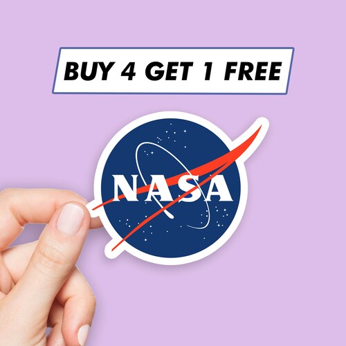 Nasa Logo Sticker Cool Space Stickers Laptop Stickers Etsy