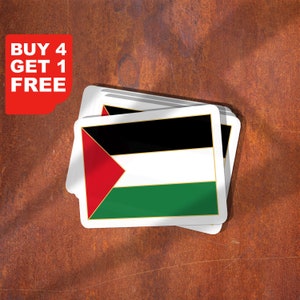 Adesivo bandiera Palestina Pacchetto gratuito di adesivi di protesta della Palestina Bottiglia d'acqua Bicchiere Decalcomania Pacchetto Adesivo Pacchetto estetico Vinile-Adesivi per auto immagine 6