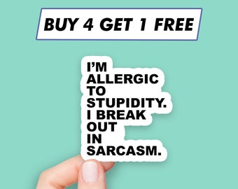 Sticker grappig sarcasme Stickers sarcastisch citaat Stickers laptopstickers Esthetische stickers Computerstickers Waterflesstickers Laptopstickers