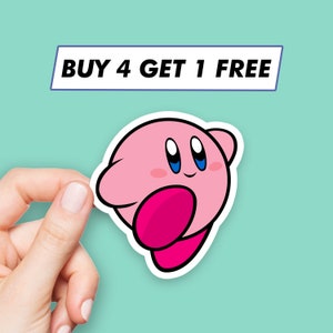 Cute Kirby Sticker Space Superhero Stickers Laptop Stickers Aesthetic Stickers Computer Stickers Waterbottle Stickers Laptop Decals