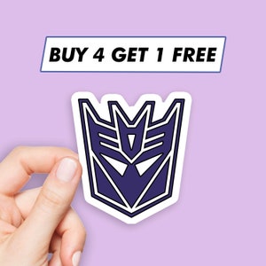 Decepticons Logo Aufkleber Roboter Aufkleber Laptop Aufkleber Ästhetische Aufkleber Computer Aufkleber Wasserflasche Aufkleber Laptop Aufkleber