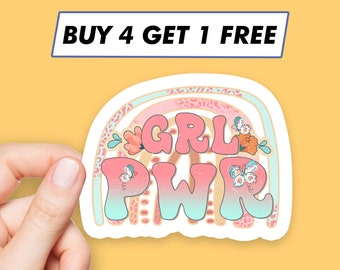 Trippy Girl Power Sticker Aufkleber Laptop Aufkleber Trinkflasche Aufkleber Laptop Aufkleber Computer Aufkleber Wasserflasche Aufkleber Laptop Aufkleber