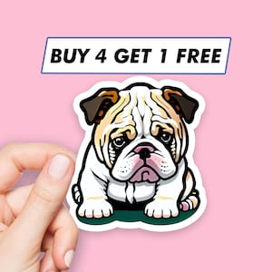 Funny Bulldog Sticker Dog Puppy Stickers Laptop Stickers Aesthetic Stickers Computer Stickers Waterbottle Stickers Laptop Decals