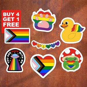 Adesivo bandiera LGBT, adesivo LGBTQ gay, adesivi orgoglio LGBTQ, regalo per coppie LGBTQ, adesivi per laptop Y2K, confezione di adesivi estetici, adesivi per bicchieri