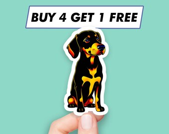 Doberman Dog Sticker Cute Puppy Stickers Laptop Stickers Aesthetic Stickers Computer Stickers Water Bottle Stickers Laptop Decals