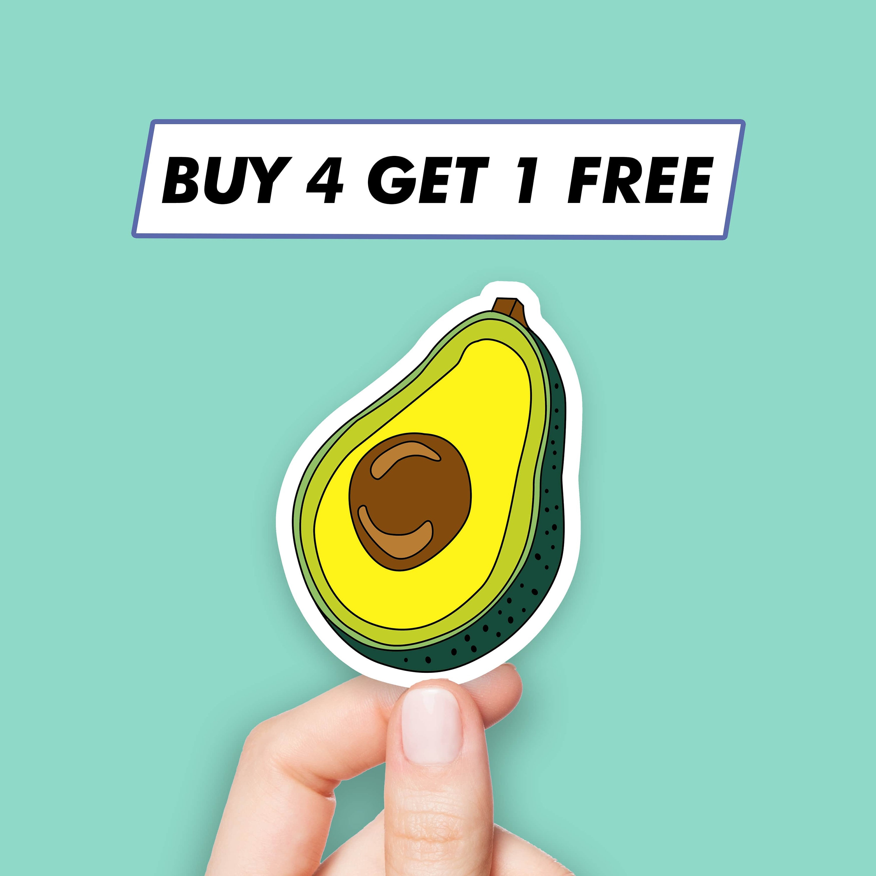 Personalised Modern Christmas Quirky Avocado Santa Hat Card - View #2