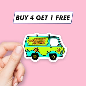 Cool Mystery Machine Sticker Anime Cartoon Stickers Laptop Stickers Aesthetic Stickers Computer Stickers Water Bottle Stickers Laptop Decals