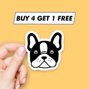 Frenchie Bulldog Sticker Cute Dog Stickers Laptop Stickers Aesthetic Stickers Computer Stickers Water Bottle Stickers Laptop Decals