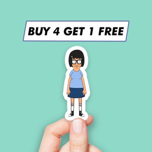 Lustig Tina Belcher Aufkleber Bobs Burger Coole Aufkleber Laptop Aufkleber Computer Aufkleber Wasserflasche Aufkleber