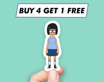 Funny Tina Belcher Sticker Bobs Burgers Cool Stickers Laptop Stickers Aesthetic Stickers Computer Stickers Water Bottle Stickers