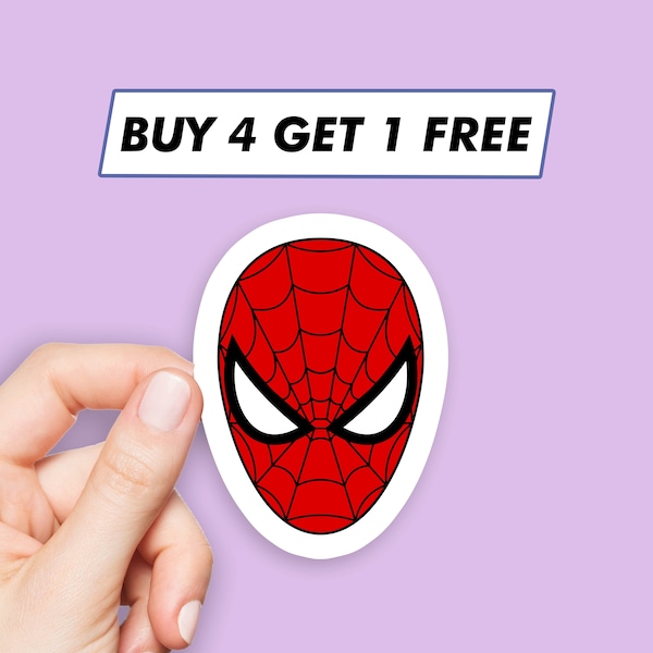 Spiderman Mask Sticker Avengers Spider Stickers Laptop Stickers Aesthetic Stickers Computer Stickers Water Bottle Stickers Laptop Decals