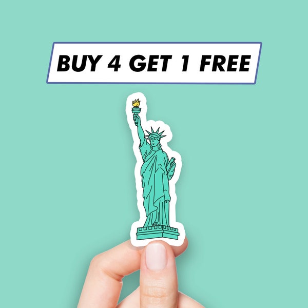 Sticker statue de la liberté cool Stickers voyage New York Stickers ordinateur portable Stickers esthétiques Stickers ordinateur Stickers bouteille d'eau